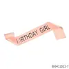 En Stock Banda de Cumpleaños Banda para la Cumpleañera Banda Ceremonial Cinta de Cumpleaños Color Champaña