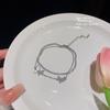 Pulseira Borboleta de Zircônia Super Flash para Mulheres Nova Coreia do Sul Luxo Leve Nicho Dupla Camada Empilhada Amigas Estudantes Joias Atacado