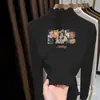 Blusa Térmica Versátil de Manga Longa com Fleece Escovado para Meninas com Gola Meio-Alta Franzida Chegada Nova Outono/Inverno 2026