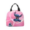 Bolsa de almuerzo con diseño de estrella de Stitch, lonchera de dibujos animados de Stitch para bebé, bolsa de picnic de papel de aluminio, lonchera portátil, bolsa de hielo