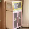 Armario de Almacenamiento Dopamina Libros Juguetes Ropa Snacks Estante de Almacenamiento Sala de Estar Carrito con Ruedas Armario de Almacenamiento