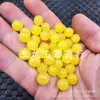 Aceite de Pollo Cuentas de Calabaza Amarilla Cuentas Redondas Jade Cuentas Sueltas 10 mm Pulsera de Jade Cuarcita Accesorios para Joyería Cuentas Hechas a Mano