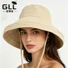 Fábrica de Chapéu de Pescador de Veludo Chapéu de Sol de Aba Larga Atacado Outono e Inverno Unissex Casual Cor Sólida Estilo Japonês Chapéu Bucket Transfronteiriço