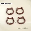 Accesorios DIY Hebilla de Resorte de Gato Lindo Llavero Colgante Accesorios Materiales Hechos a Mano Accesorios Botones Lindos