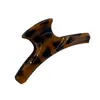 Pinza para el Cabello de Leopardo New Retro Transfronteriza de Gama Alta Pinzas Grandes para el Cabello Europeas y Americanas Pinza de Tiburón Pinza para el Cabello en la Parte Posterior de la Cabeza
