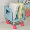 Pequeño Oso Estante de Almacenamiento de Documentos Estantería Escritorio Mesa Libro Almacenamiento Infantil Estante de Trabajo Soporte para Libros Amor Silencioso