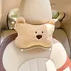 Oso de Dibujos Animados para Coche Almohada Cervical para Reposacabezas de Coche Peluche Lindo Almohada Lumbar para Coche Cómodos Accesorios Interiores de Coche