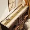Nuevo mantel para aparador estilo chino, impermeable y a prueba de aceite, alfombrilla lavable de cuero para mesa de zapatero de entrada, alfombrilla protectora para mesa de mueble de TV