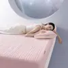 Xiangling Youpin Estilo Sencillo Clase A Súper Suave Engrosado Vellón de Leche Capa de Aire Sábana Bajera Totalmente Cubriente Lavable a Máquina