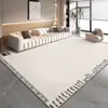 Tapete de Sala de Estar de Luxo Leve de Alta Classe Tapete para Piso Inteiro de Grande Área Tapete de Quarto de Alta Classe ao Lado da Cama Sofá Lavável e Apagável
