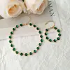 Collar de diamantes de colores nuevo de primavera y verano para mujer, cadena para el cuello de diseño de nicho de alta calidad, todo a juego, exquisita cadena de clavícula de dopamina