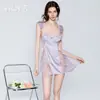 Conjunto de Camisola y Bata Sexy de Encaje Transparente con Copas de Satén de Corte Bajo Tentación Mangas Acampanadas P2665