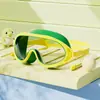 Gafas de natación para niños para niños, gafas de buceo impermeables de alta definición y antivaho, set de gafas de natación y gorro para niños y niñas, gafas para niños