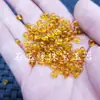 Cuentas sueltas para joyería, piezas cortadas de imitación de citrino, cuentas sueltas, vidrio amarillo, hebilla de jade, cuentas sueltas, accesorios para pulseras y collares DIY, cuentas sueltas