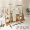 ¡Wow Tienda de Ropa Personalizada Exhibidor de Ropa de Piso de Acero Inoxidable Colgador de Ropa Vertical de Piso Colgador de Isla