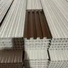 Paneles de rejilla de fibra de madera de bambú para paredes de fondo de decoración interior, paneles de pared Great Wall de WPC para comercio exterior, Paneles de pared acanalados