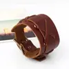 Joyería Popular de Venta Caliente para Exportación Europea y Americana, Pulseras de Cuero de Vaca Tejidas a Mano, Pulseras del Mismo Estilo para Hombres y Mujeres