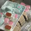 Juguete Squishy de Fruta con Cubitos de Hielo Muñeca Colgante para Niños Juguete para Aliviar el Estrés Rebote Lento Artículo Popular de Celebridad de Internet
