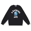 Sudadera de camuflaje de moda transfronteriza para hombre, otoño e invierno, manga larga, estampado de letras, holgada, cuello redondo, sudadera pullover para hombre