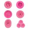 Molde de Silicona con Forma de Flor Estéreo Gota de Cristal Pegamento DIY Joyería Espejo Fondant Pastel Chocolate Molde Huevo