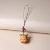 Cipreste de Falésia Taihang Esculpido Exquisitamente Série Criança Mágica Nezha Pingente de Chaveiro Fofo Nezha Ao Bing Shen Gong Leopardo Pingente