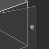 Mango Acrílico Transparente sin Agujero Adhesivo Transparente sin Clavos DIY Gabinete de Almacenamiento Puerta Manija de Cristal Manija Esférica