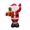 Comercio exterior transfronterizo más vendido inflable de Papá Noel LED iluminado modelo inflable de Navidad para patio accesorios de decoración navideña