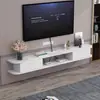 Gabinete de TV de Pedra Sinterizada e Madeira Maciça Montado na Parede Conjunto Moderno Simples para Apartamento Pequeno Suporte para Aparelho de TV Suspenso na Parede Gabinete Estreito de Luxo Leve