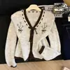 Fábrica de Suéteres Dalong Otoño 2026 Melard Estilo Dulce Chic Suéter Cardigan de Punto con Cuello en V Abrigo para Mujer