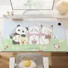 Mouse pad aquecido com tema de desenho animado, perfeito para o inverno, projetado para mulheres que trabalham em escritório, mantém as mãos aquecidas enquanto trabalham na mesa do computador, e é um tapete de mesa aquecido de tamanho grande para o escritório