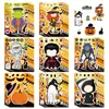 8 Pegatinas de Halloween de Dibujos Animados para Armar Caras, Manualidades Hechas a Mano, Pegatinas de Rompecabezas de Juego DIY para Niños