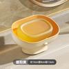 Jabonera con drenaje, sin perforaciones, ligera, de lujo, con ventosa, para el baño, para encimera, almacenamiento de baño
