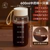 Taza de Almacenamiento de Medicina China con Escala de Boro Alto Taza de Agua Vidrio para Leche al Vapor Portátil Estudiante Simple Taza de Café Ins