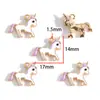 Colgante de aleación de poni unicornio con goteo de aceite de venta caliente transfronterizo Colgante para collar hecho a mano DIY Llavero Accesorios de joyería