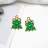 Accesorios para Joyería DIY Aleación de Oro K Esmalte Goteado Pequeño Dinosaurio Rana Abrazo Oso Colgante Colgante Popular Estilo K