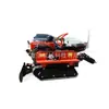 Micro-Rototiller Pequeno para Montar com Esteiras, Modelo Diesel de 35 Cavalos com Escavadeira Montada na Frente, Cultivador Multifuncional