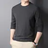 Fabricante Original Ropa Interior Térmica Cálida Camiseta Manga Larga Otoño e Invierno Terciopelo Alemán Doble Cara Camiseta para Hombre Ajuste Delgado Cuello Redondo Camiseta Base