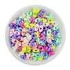 Cuentas Acrílicas Letra X de 6*8mm con Agujero Recto, Cuentas Sueltas para Ensartar, Materiales Hechos a Mano, Accesorios para Pulseras DIY