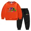 2023 Primavera y otoño nueva ropa infantil transfronteriza suéter para niños pantalones de dibujos animados conjunto de dos piezas bebé algodón traje de manga larga