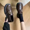 Mocasines de suela gruesa estilo británico para mujer, nuevos zapatos de cuero slip-on Mary Jane para primavera y otoño 2026, zapatos de vestir únicos para uniforme JK