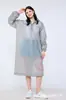 Impermeable Desechable para Adultos, Portátil para Exteriores de Estilo Largo de Cuerpo Completo Engrosado para Senderismo, Protección contra Lluvia Fuerte, Impermeable de Eva de Una Pieza para Rafting