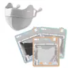 Mascarilla de Protección Solar para Mujer, Protección UV, Protección Ocular, Parasol para Ciclismo, Máscara de Seda Helada 3D de Cobertura Total para Verano, Diseño de Espina de Pescado Sin Costuras