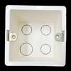 Caja inferior para conducto de PVC de unión, caja simple, caja doble, tres cajas 81*81, caja de interruptor ensamblada, caja inferior abierta, tapa de panel, unión de plástico