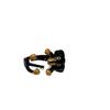 Lindo anillo de cachorro con dibujo de aceite goteando personalidad divertida ins diseño de nicho moda infantil anillo de dedo índice abierto femenino