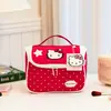 Bolsa de Maquillaje Portátil de Gran Capacidad Hello Kitty para Mujer, Bolsa de Almacenamiento de Viaje de Dibujos Animados Linda, Neceser Personalizable