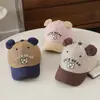 Gorro para bebé de 3 años, nuevo sombrero de sol de otoño, gorra de béisbol linda de oso estilo coreano, gorra tipo pico de pato transfronteriza para niños