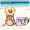 Bolso de Mano Láser de PVC Nuevo Sensación de Alta Gama Bolso Jelly Iridiscente Bolsa de Embalaje de Regalo de Plástico Bolsa de Recuerdo
