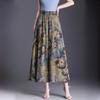 Pantalones Falda de Moda de Verano 2026 con Estampado de Tinta para Mujer, Pantalones de Pierna Ancha con Caída Adelgazantes de Cintura Alta, Pantalones Falda Casual Sueltos