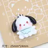 Série de Cães Brancos Cartoon de Rosto Alegre DIY Capa de Celular de Creme Acessórios de Resina Grampo de Cabelo Feito à Mão Bolsa de Materiais para Joias
