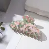 Estilo Coreano Acessível Luxo High-End Ácido Acético Grande Oval Grampo de Cabelo Parte de Trás da Cabeça Acessório de Cabeça Moda Versátil Estilo Francês Pinça para Mulheres